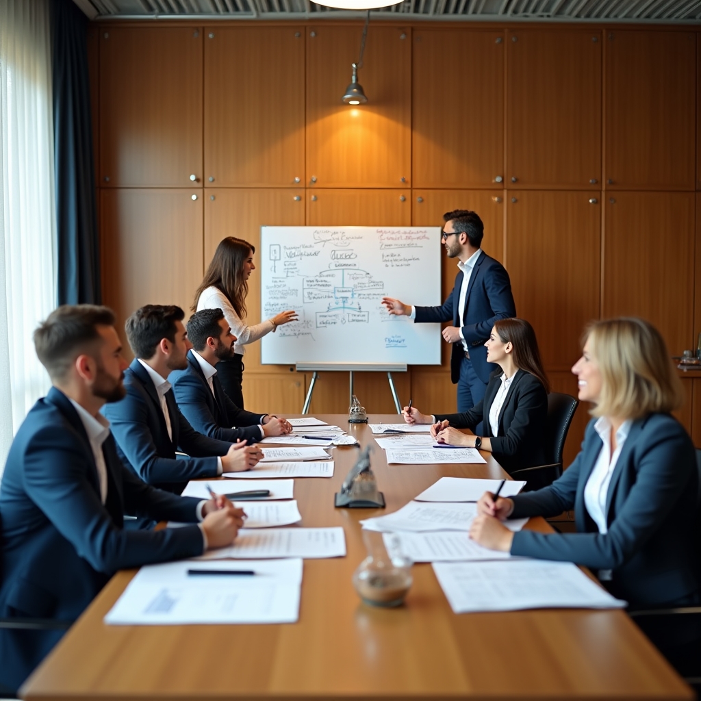 Team di una PMI italiana durante un workshop sulla gestione del tempo